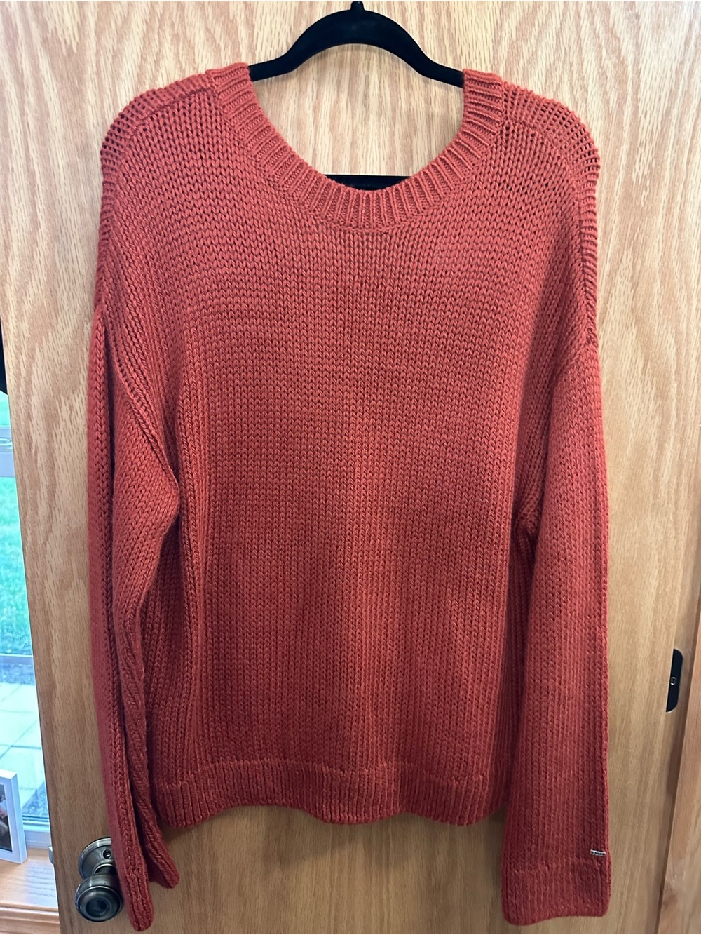 Victoria's Secret Crewneck Sweater in Rust Orange